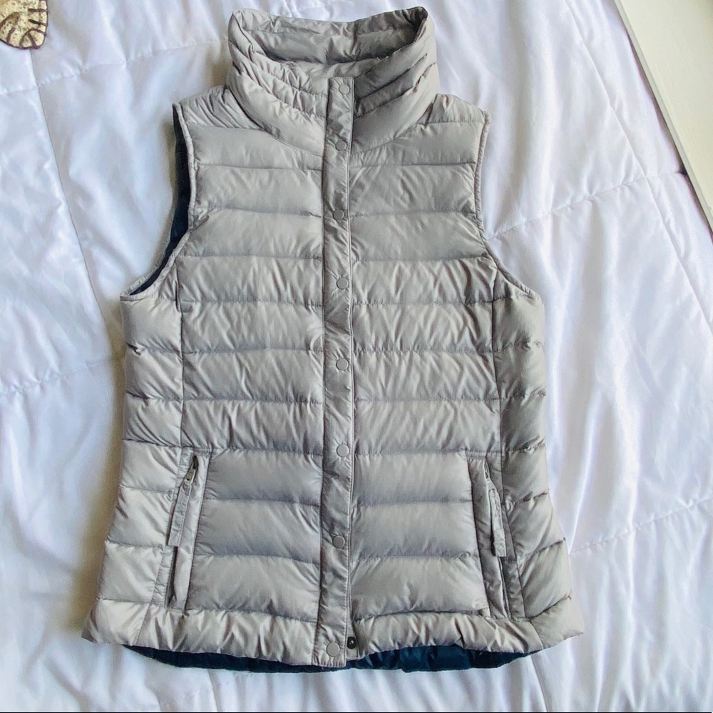 Light Gray Gap Down-filled Puffer Vest